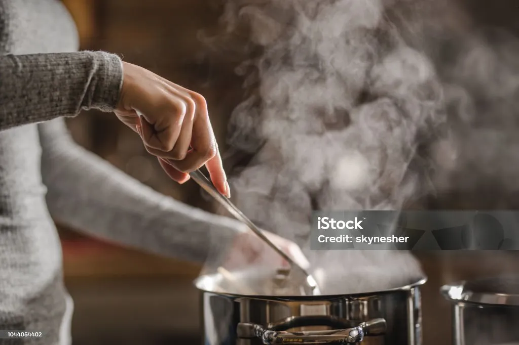 Chef cooking in kitchen